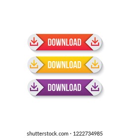 download button icon / download button for websites / applications