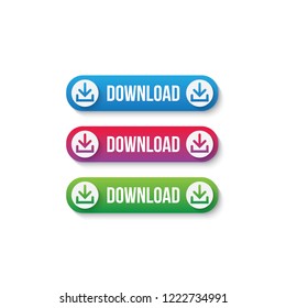 download button icon / download button for websites / applications