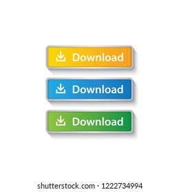 download button icon / download button for websites / applications