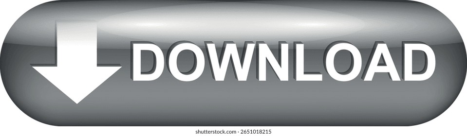 botão de download para uso do site da internet. Ícone de Download Azul em plano de fundo branco isolado com sombra.
