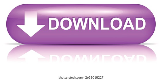 botão de download para uso do site da internet. Ícone de Download Azul em plano de fundo branco isolado com sombra.