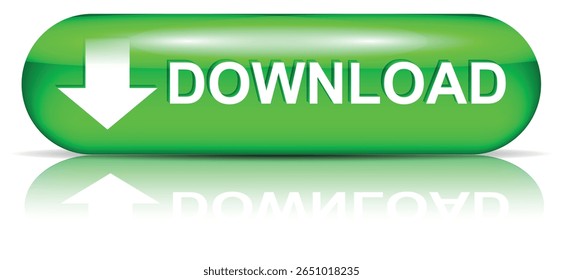 botão de download para uso do site da internet. Ícone de Download Azul em plano de fundo branco isolado com sombra.