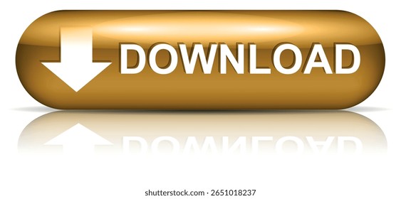 botão de download para uso do site da internet. Ícone de Download Azul em plano de fundo branco isolado com sombra.