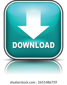  botão de download para uso do site da internet. Ícone de download em fundo branco isolado com sombra.
