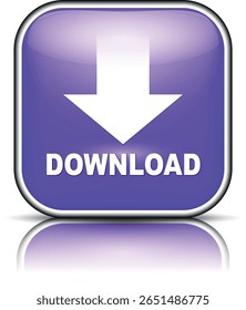  botão de download para uso do site da internet. Ícone de download em fundo branco isolado com sombra.