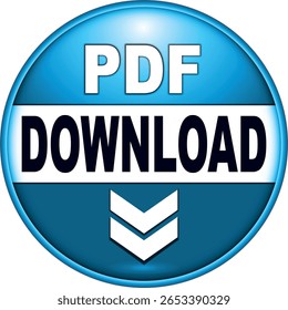 botão de download para uso do site da internet. Ícone de Download Azul em plano de fundo branco isolado com sombra.