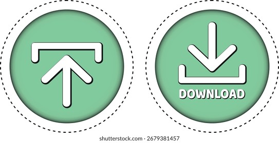 botão de download para uso do site da internet. Ícone de download em fundo branco isolado com sombra.