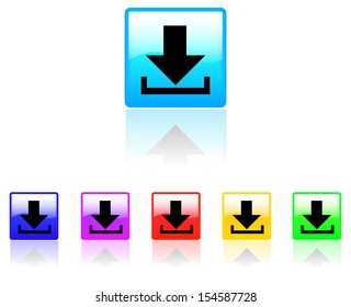 Download button on white background