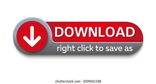 DOWNLOAD button on a white background. Vector illustration of a button with an arrow down icon.
