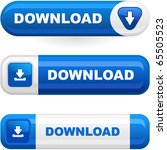 Download button set. Vector set for web.