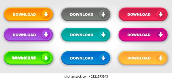 1,394 Long Round Gradient Button Images, Stock Photos & Vectors ...