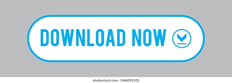 Download Button sign symbol. Blue download button for website, UI, ads, and project. Vector illustration