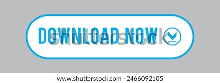 Download Button sign symbol. Blue download button for website, UI, ads, and project. Vector illustration