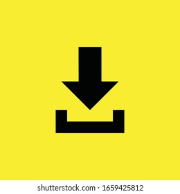 Download button symbol icon Graphic Illustration