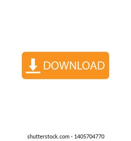 Download button template, banner, website element. Vector illustration.