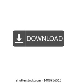 Download button template, banner, website element. Vector illustration.