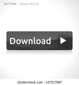 Download button template | vector design eps | business banner with symbol icon | website element | web dark