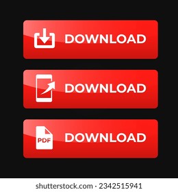 download button vector design element