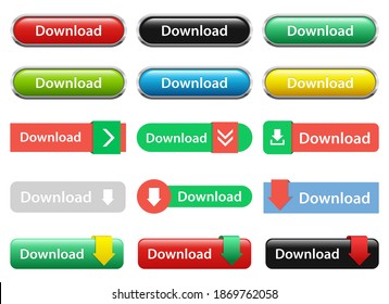 Download button vector design illustration isolated on white background
