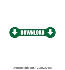 Download Button Vector. Dropdown Arrow Download Button For Web And Apps