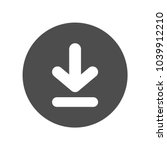 Download button. Vector icon.