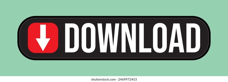 Download button vector. Download icon eps10