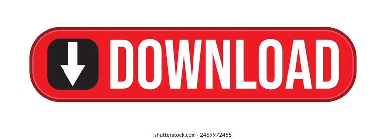 Download button vector. Download icon eps10
