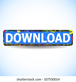 download button. vector illustration.