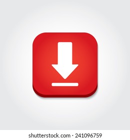 Download button. Vector illustration