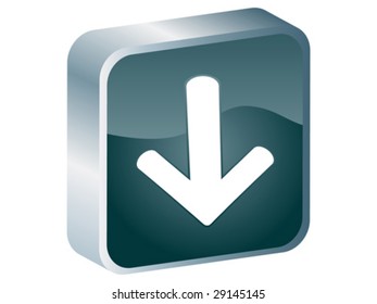 download button vector illustration