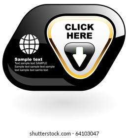 Download button. Vector illustration.
