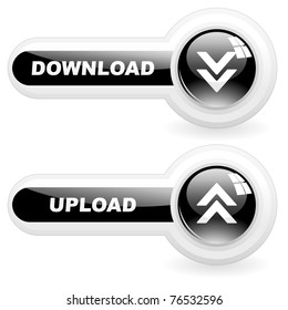 Download button. Vector illustration.