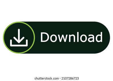 download button vector isolated on white background