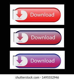 Download button, Download button victor_eps_clipart_ image_art_png_object_icon_droing, Download button full editable.