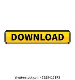 Download Button In Yellow Duo Color And Rectangle Shape With Black Line

