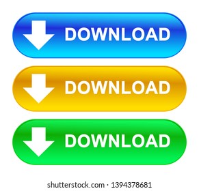 download buttons illustration vector eps