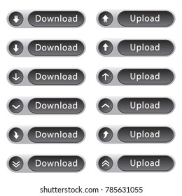 download buttons round and flat