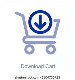 Download Cart and trolley icon concept