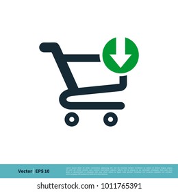 Download Cart Trolley Icon Vector Logo Template Illustration Design. Vector EPS 10.