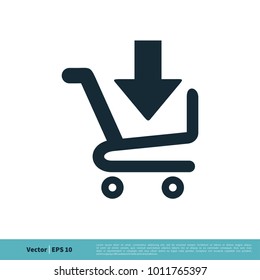 Download Cart Trolley Icon Vector Logo Template Illustration Design. Vector EPS 10.
