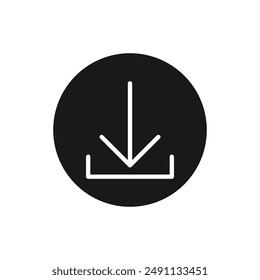 Download circle icon sign vector