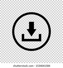 download in circle line design vector template