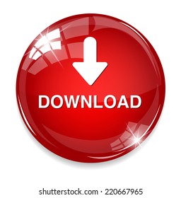 download  circle web glossy icon on white background 