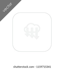 download from the cloud icon