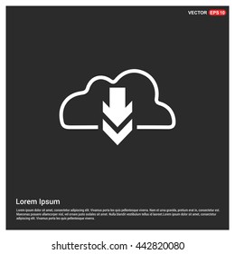 Download from cloud icon