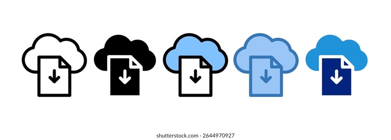 Download Cloud Icon Element For Design