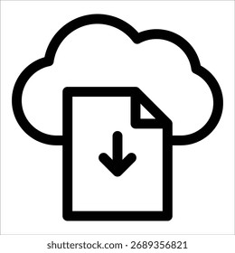 Cloud-Symbol-Element für Design herunterladen