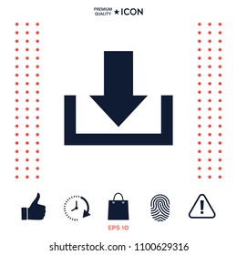 Download from Cloud icon. Element for your design