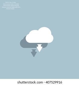 Download from cloud icon Load symbol.