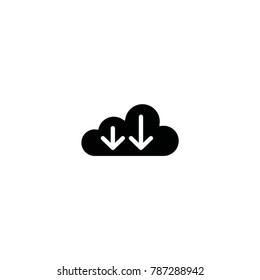 download cloud icon. sign design